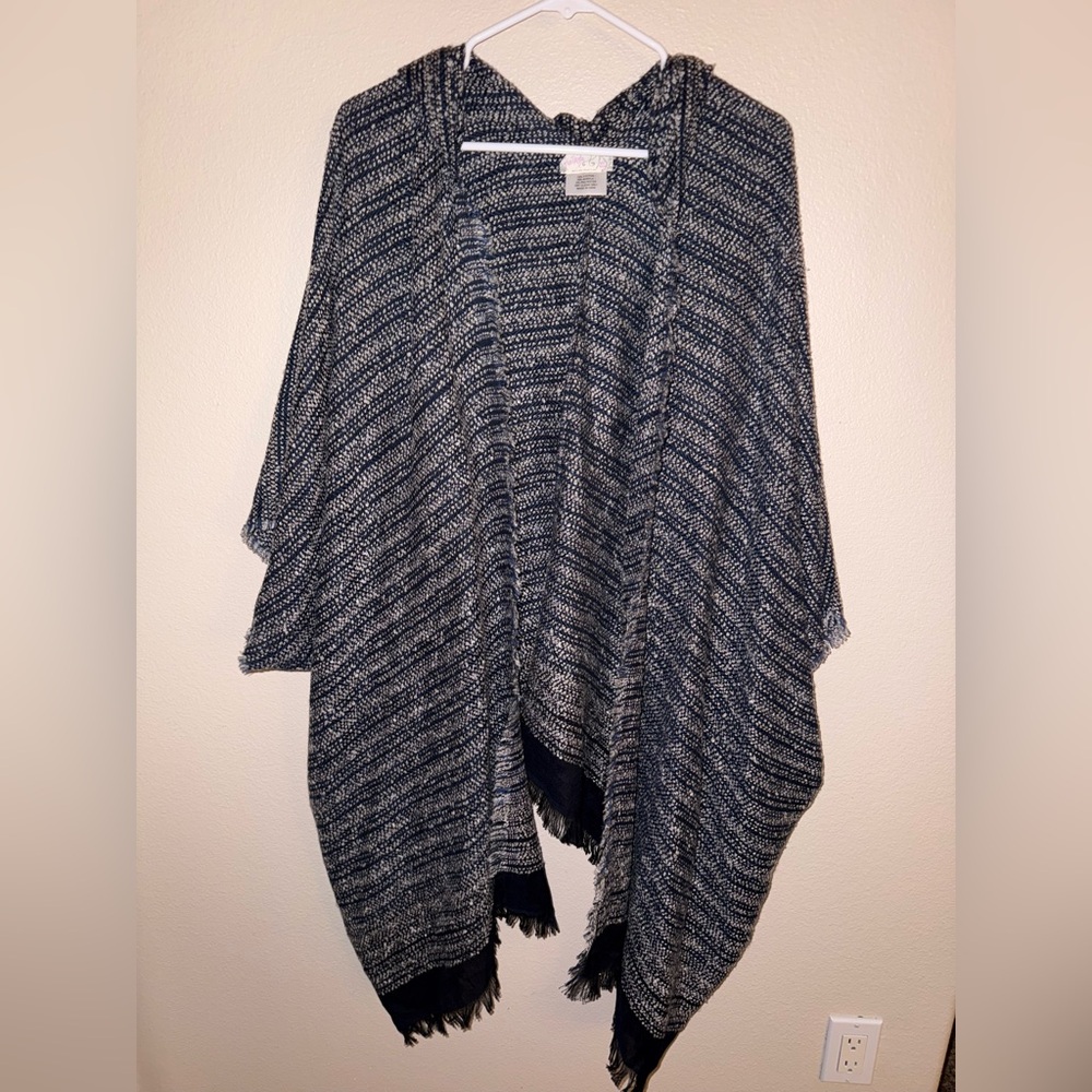 Free‎ People Women's Cardigan Poncho Style with Hoodie All Sizes
